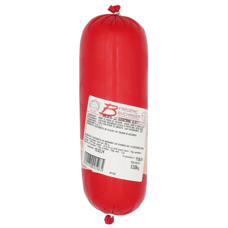 GLATT  KOSHER BEEF SALAMI LE GOURMAND  550 GR.