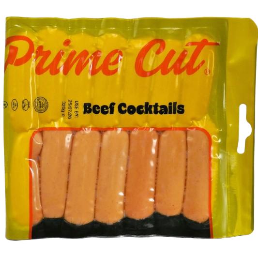 GLATT KOSHER COCKTAIL BEEF SAUSAGES PRIME CUT 340 GR.