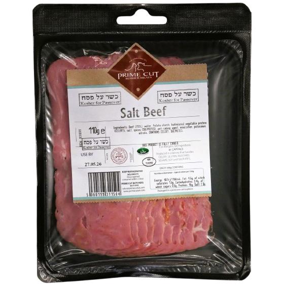 GLATT KOSHER SALT BEEF PRIME CUT 110 GR.