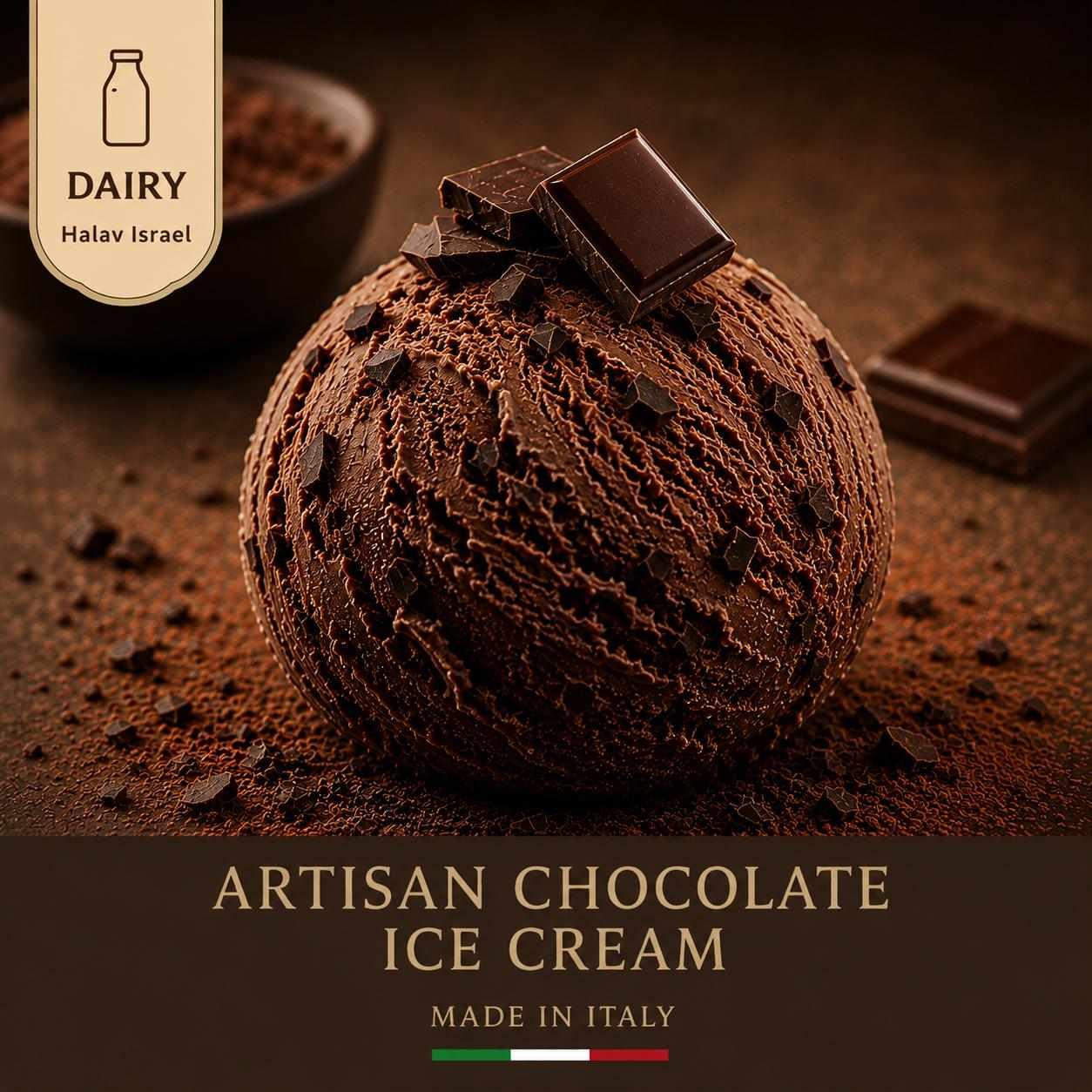 KOSHER ARTISAN DAIRY CHOCOLATE ICE CREAM