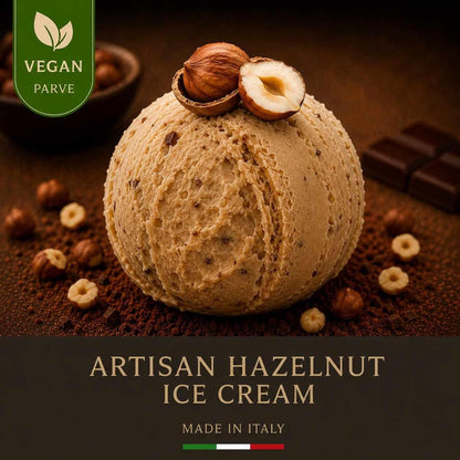KOSHER ARTISAN VEGAN HAZELNUT ICE CREAM PARVE