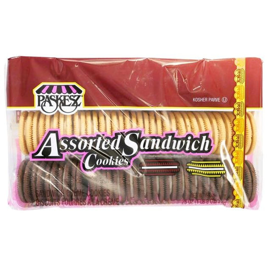 KOSHER ASSORTED DUPLEX SANDWICH COOKIES PASKESZ 708 GR.