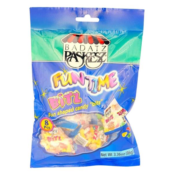 KOSHER BITZ FUN SHAPED CANDY PASKESZ 8 X 12 GR.UNITS 96 GR.