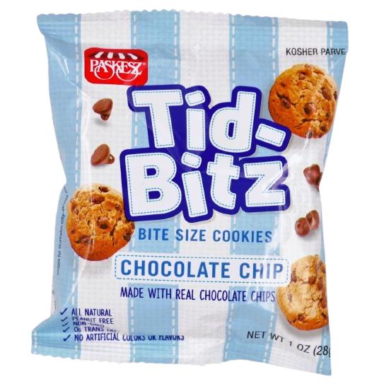 KOSHER BIT SIZE CHOCOLATE CHIP COOKIES PASKEZ 28 GR.
