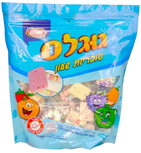 KOSHER CANDY WHATCH BRACELET 30 UNITS TAAMAN KLP 360 GR.