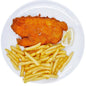 KOSHER CHICKEN SCHNITZEL AND FRENCH FRIES READY MEAL
