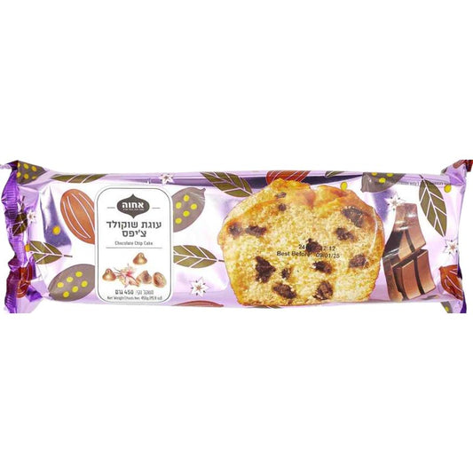 KOSHER CHOCOLATE CHIPS CAKE ACHVA 450 GR.