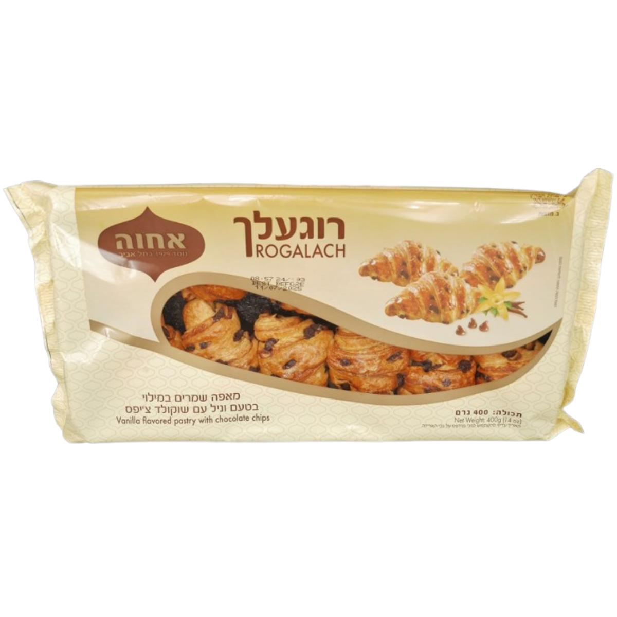 KOSHER CHOCOLATE CHIP ROGALACH ACHVA 400 GR.