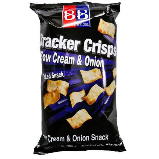KOSHER CRACKER CRISPS SOUR CREAM & ONION BB 300 GR. 