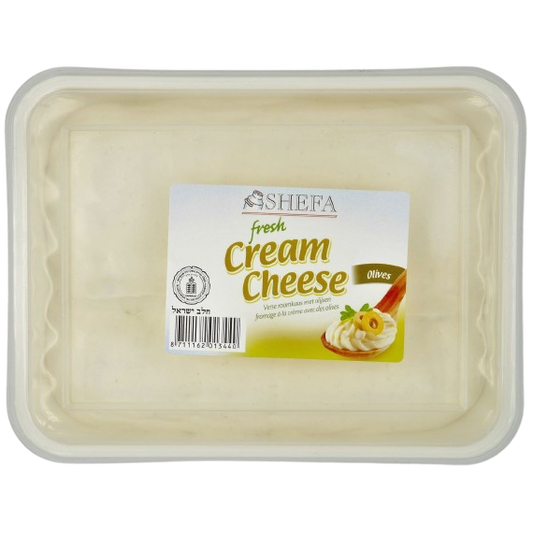 KOSHER CREAM CHEESE WITH OLIVES SHEFA  1 KG