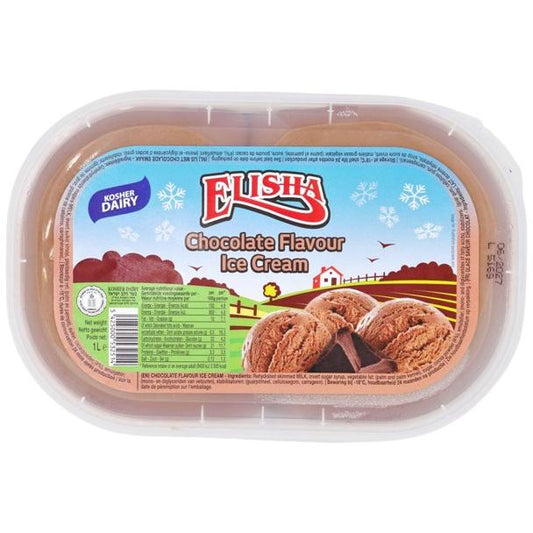 KOSHER DAIRY CHOCOLATE ICE CREAM CHOLOV ISROEL ELISHA 1 LT.
