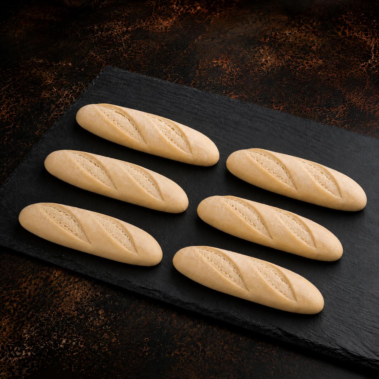 KOSHER DEMI BAGUETTE UNBAKED FROZEN 50X 150 GR.