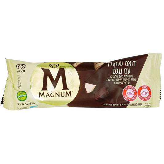 KOSHER DUET MAGNUM  ICE CREAM DAIRY CHOLOV ISROEL  85 GR. 
