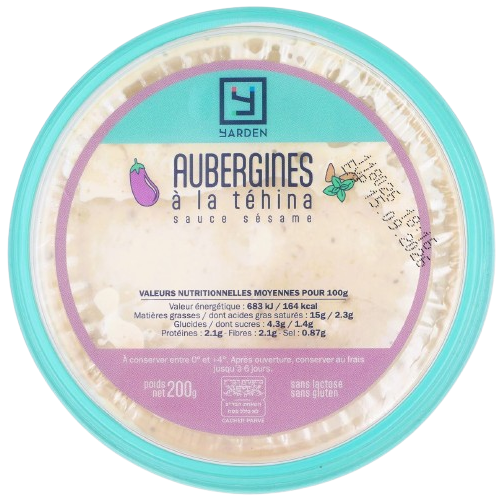 KOSHER EGGPLANT & TAHINI BABAGANOUSH YARDEN 200 GR.