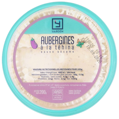 KOSHER EGGPLANT & TAHINI BABAGANOUSH YARDEN 200 GR.