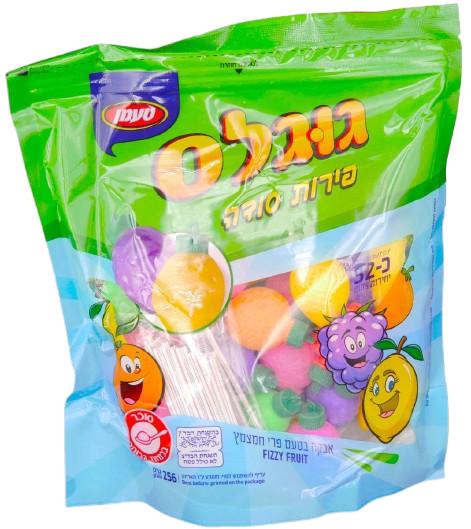 KOSHER FIZZY POWDER FRUIT 32 UNIT TAAMAN KLP 256 GR.