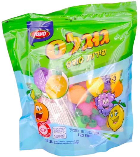 KOSHER FIZZY POWDER FRUIT 32 UNIT TAAMAN KLP 256 GR.