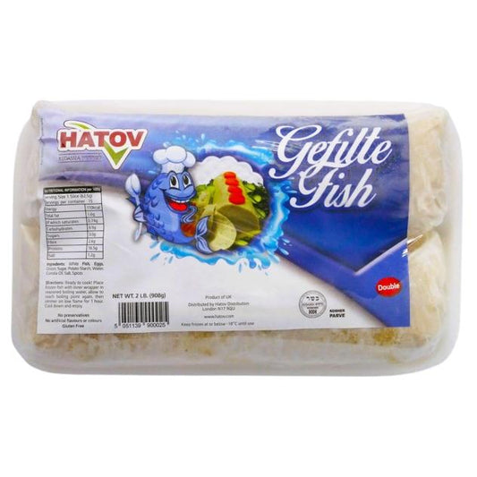 KOSHER GEFILTE FISH HATOV TWIN PACK 2 X 454 GR.
