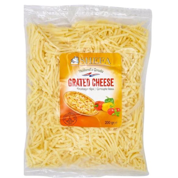 KOSHER GRATED GOUDA CHEESE SHEFA 400 GR.
