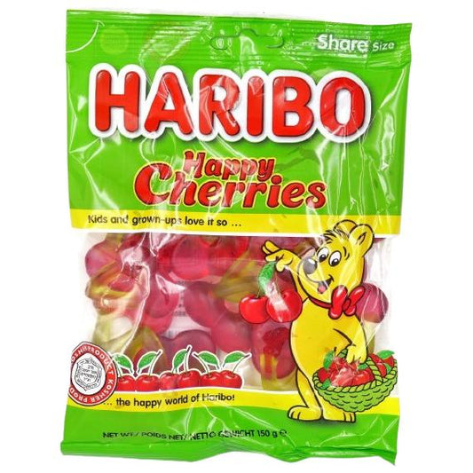 KOSHER HARIBO HAPPY CHERRIES 150 GR. 