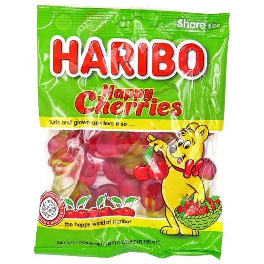 KOSHER HARIBO HAPPY CHERRIES 150 GR. 