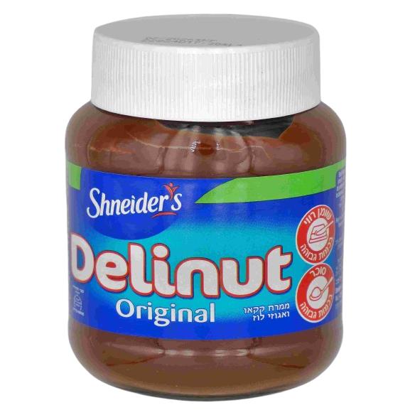 KOSHER HAZELNUT CREAM DAIRY FREE DELINUT 350 GR. – KOSHERFOODINEUROPE.COM