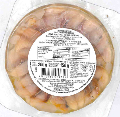KOSHER HERRING FILLET PIECES IN OIL 200 GR