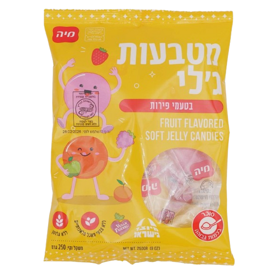 KOSHER JELLY FRUIT CANDIES  250 GR.