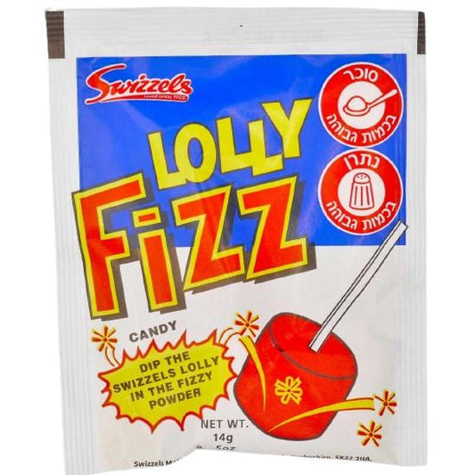 KOSHER LOLLY FIZZ ORIGINAL ORANGE FLAVORED 14 GR.