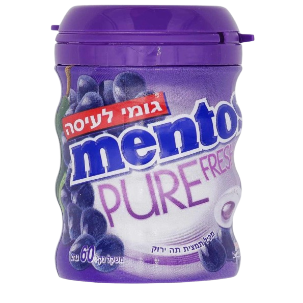 KOSHER MENTOS PURE FRESH GRAPES 60 GR.