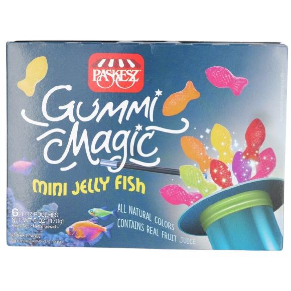 KOSHER MINI JELLY FISH CANDIES GUMMI MAGIC KLP 170 GR.