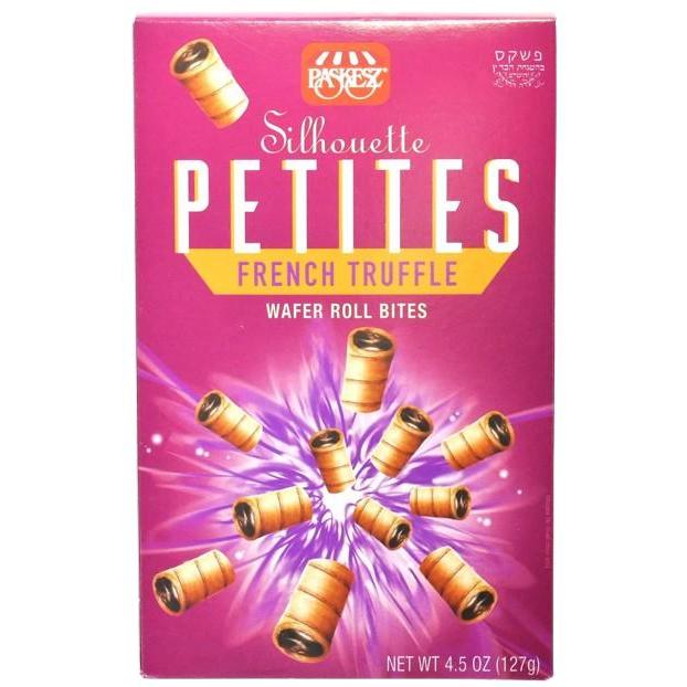 KOSHER PETITES WAFER ROLL BITES FRENCH TRUFFLE SILHOUETTE 127 GR. 
