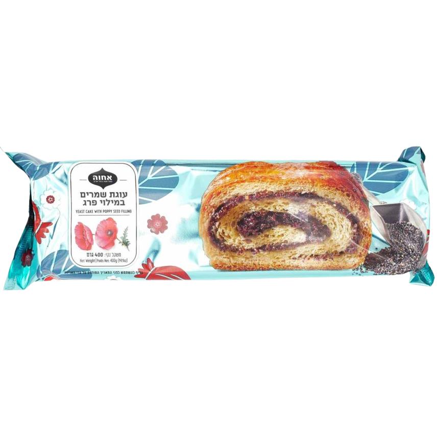 KOSHER POPPY SEEDS YEAST CAKE ACHVA 400 GR.