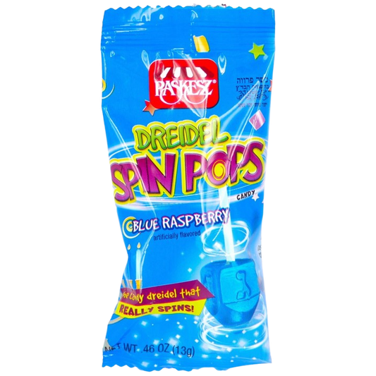 KOSHER RASPBERRY DREIDEL SPIN POPS PASKESZ 13 GR. 