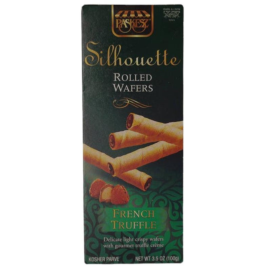 KOSHER ROLLED WAFER FRENCH TRUFFLE SILHOUETTE  100 GR.