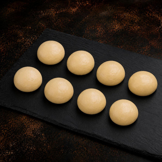 KOSHER ROUND  MEZONOT BUN  FROZEN UNBAKED 200 X 50 GR.