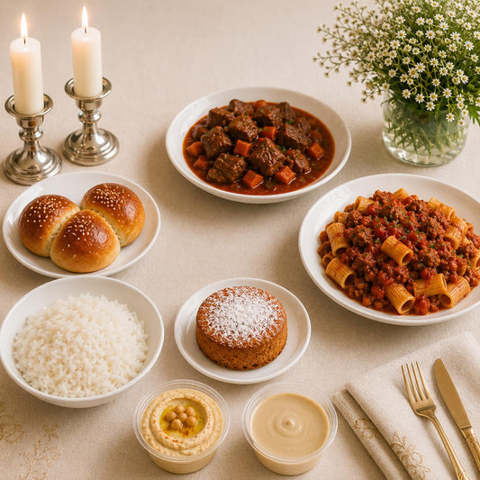 KOSHER SHABBOS MEAL 2 LUNCH  READY MEAL