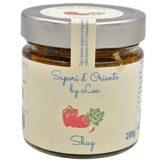 KOSHER SPICY SEHUG SPREAD BY LEA 200 GR. 
