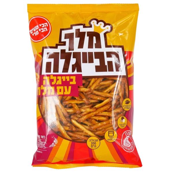 KOSHER STICK SALT BEIGELE SNACK KING BEIGEL EN 200 GR.