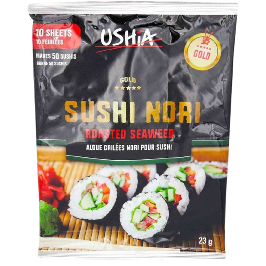 KOSHER SUSHI NORI ROASTED SEAWEED 10 SHEET 23 GR.