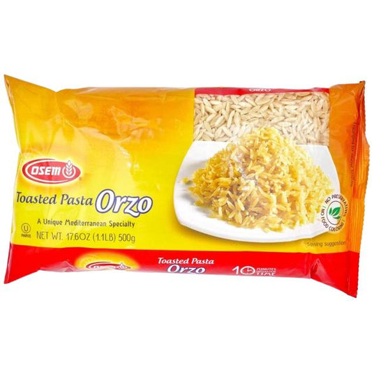 KOSHER TOASTED PASTA ORZO OSEM 500 GR.