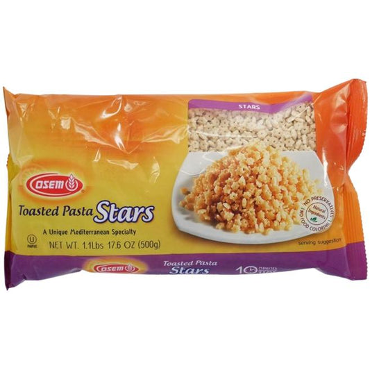 KOSHER TOASTED PASTA STARS OSEM  500 GR.