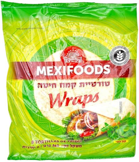 KOSHER TORTILLA WRAPS 30 cm 10 UNITS 800 GR.