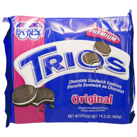 KOSHER TRIOS ORIGINAL SANDWICH COOKIES 405 GR.