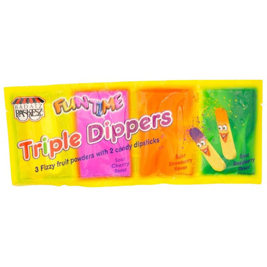 KOSHER TRIPLE DIPPER FIZZY FRUIT POWDERS PASKESZ 42.5 GR.