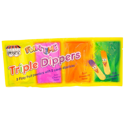 KOSHER TRIPLE DIPPER FIZZY FRUIT POWDERS PASKESZ 42.5 GR.