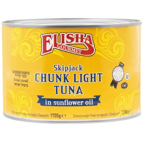 KOSHER TUNA IN SUNFLOWER OIL  ELISHA CRC 1,705 KG.