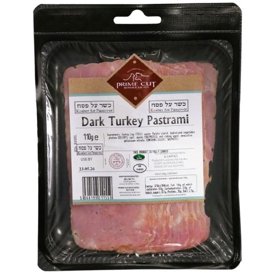 KOSHER TURKEY PASTRAMI PRIME CUT 110 GR.