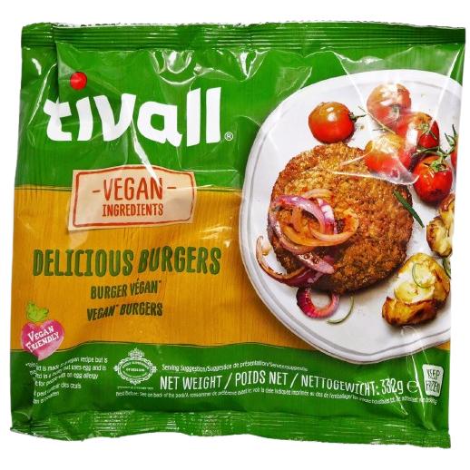 KOSHER VEGAN BURGER TIVALL 332 GR.