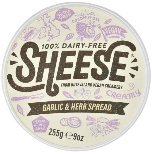 KOSHER VEGAN SHEESE GARLIC & HERB SPREAD 255 GR.